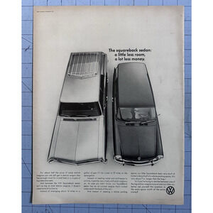 1967 Vintage Print Ad Car VW Volkswagen Station Wagon